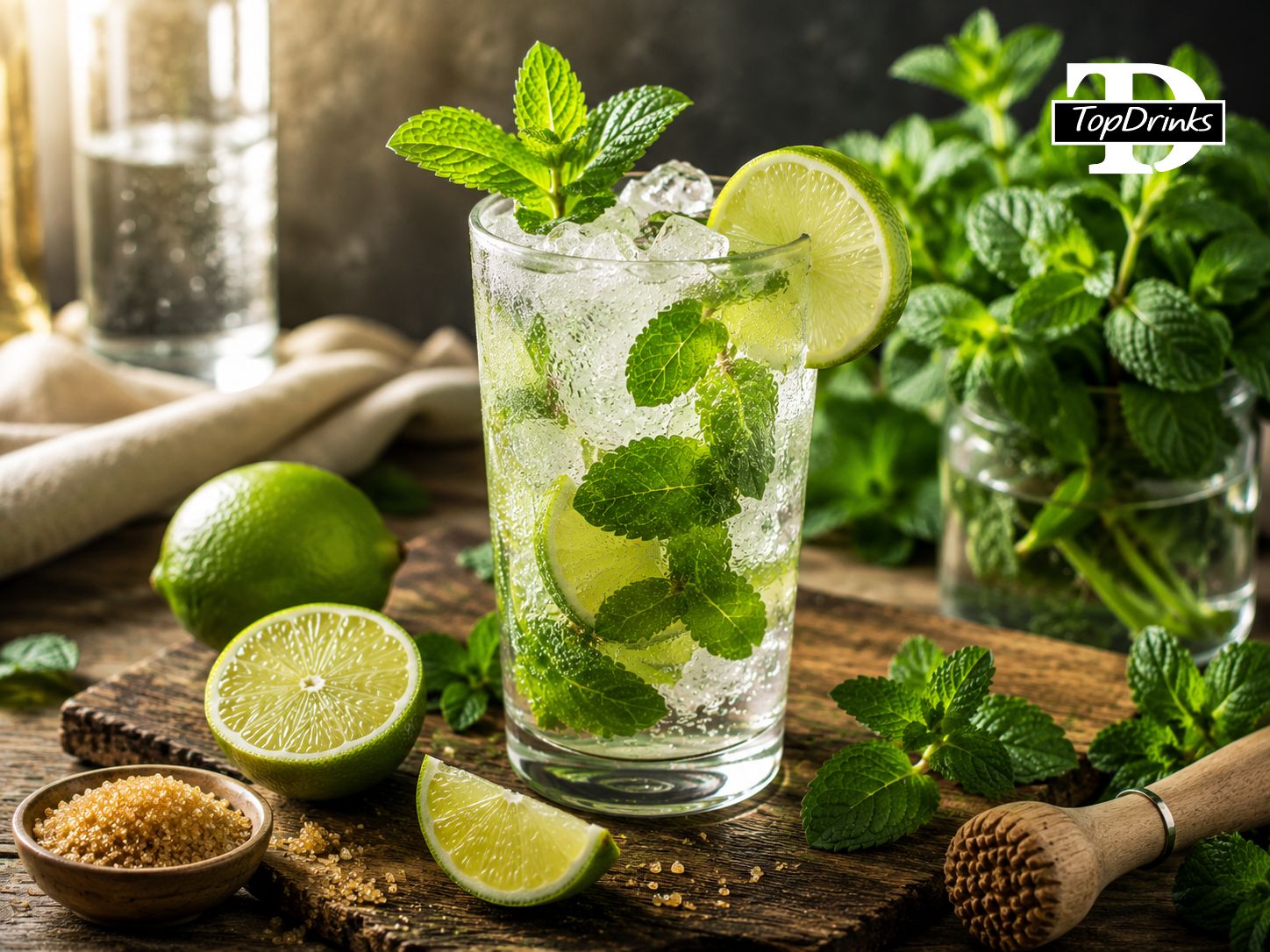 Mocktail reușit cu ingrediente proaspete